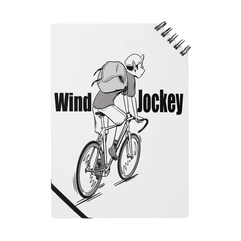 nidan-illustrationの"Wind Jockey" Notebook
