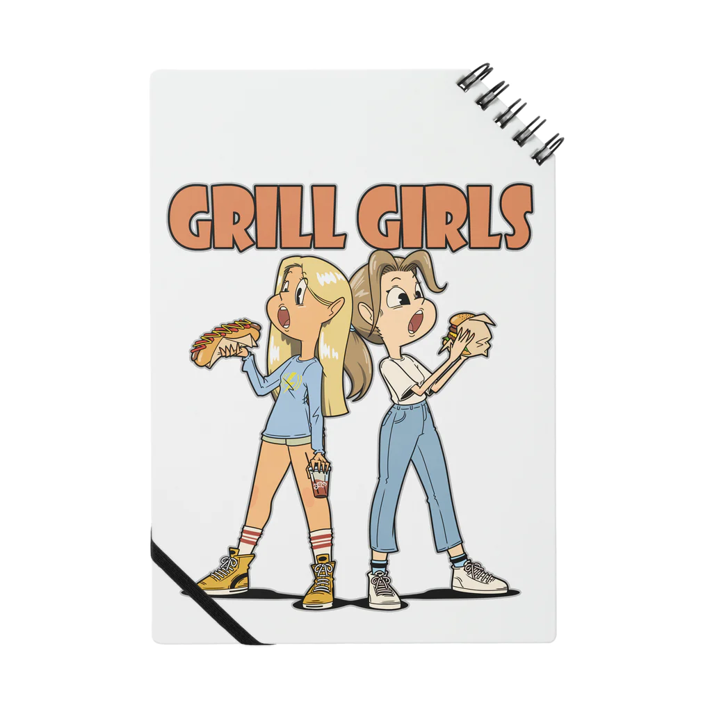 nidan-illustrationの"grill girls" Notebook