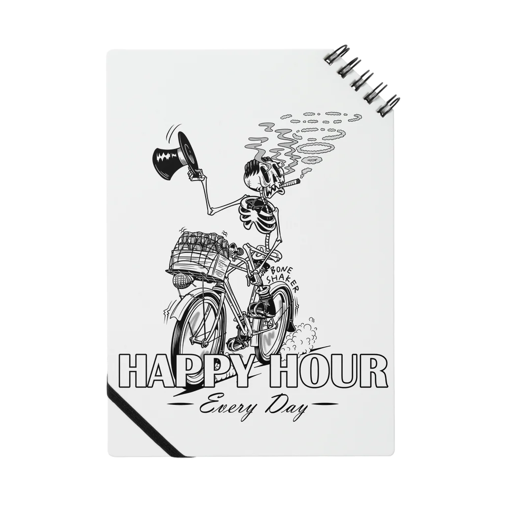 nidan-illustrationの"HAPPY HOUR"(B&W) #1 ノート