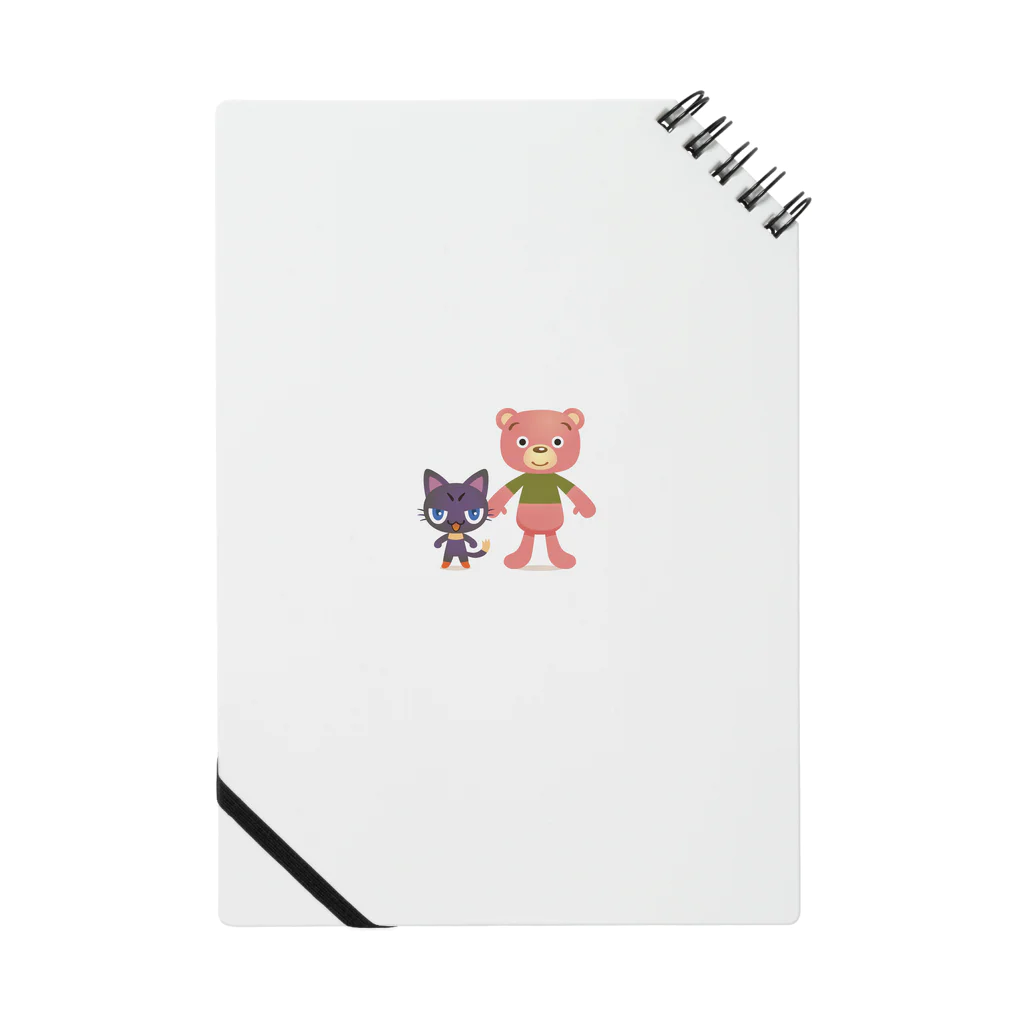 イエローマジック商会のピンクマとネコクロ Notebook