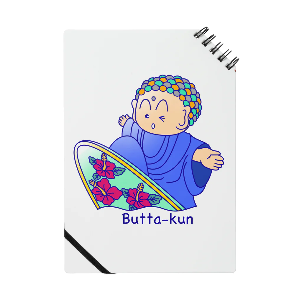 鎌倉のご当地キャラぶったくんのsurf Butta-kun(blue) Notebook