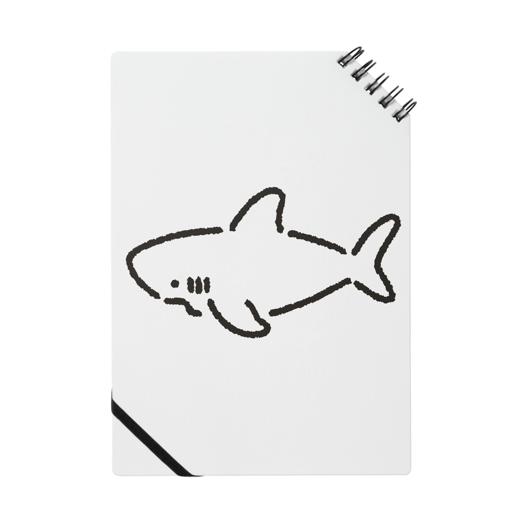 わりとシンプルなサメ21 サメtシャツ わりとおもい Waritoomoi のノート通販 Suzuri スズリ