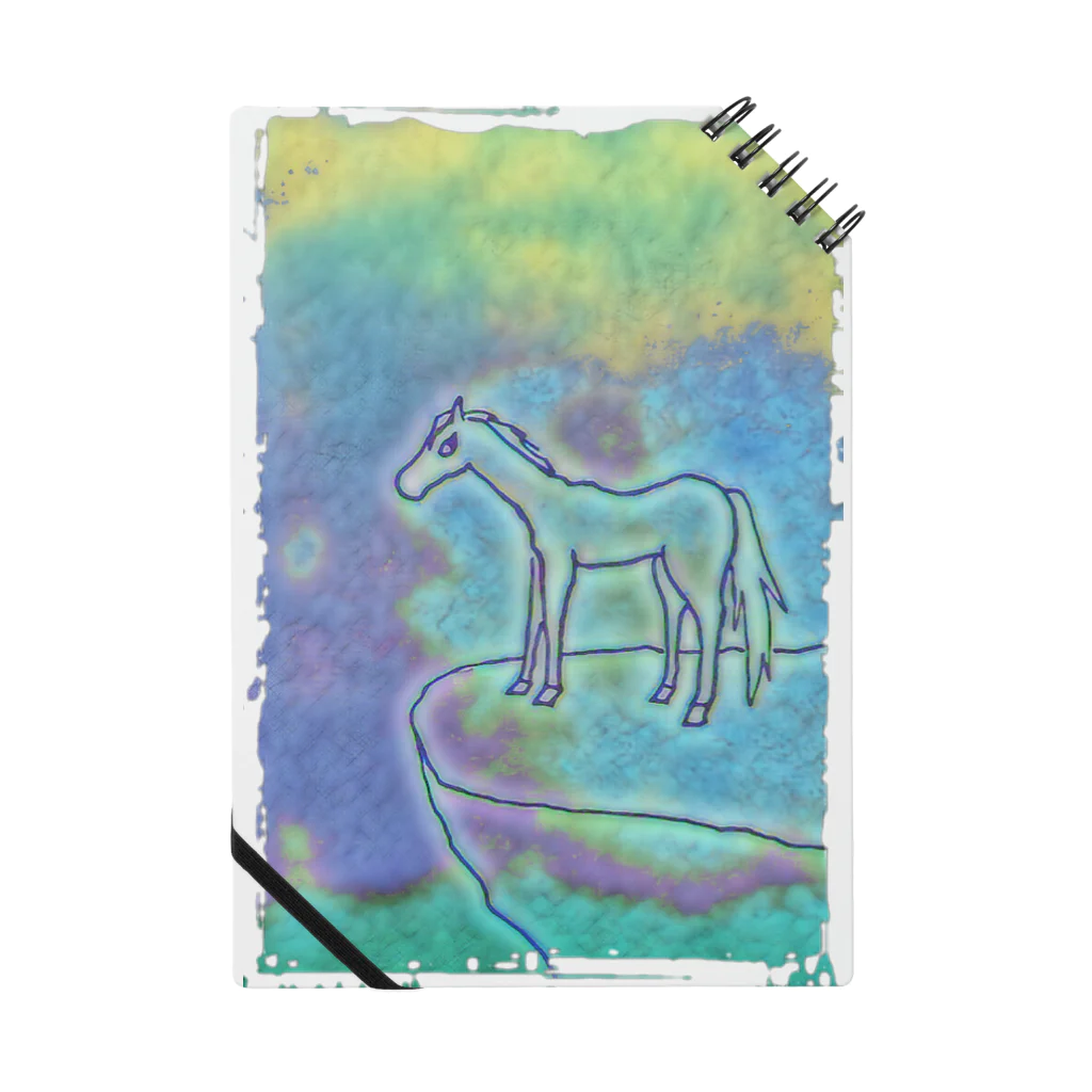 シルクアンドレッドのBlue Horse Notebook