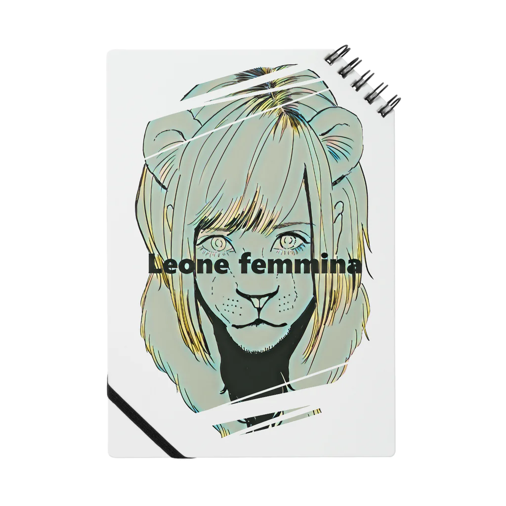 【みるかグッズ②】（SUZURI店）の【Leone femmina】 ノート