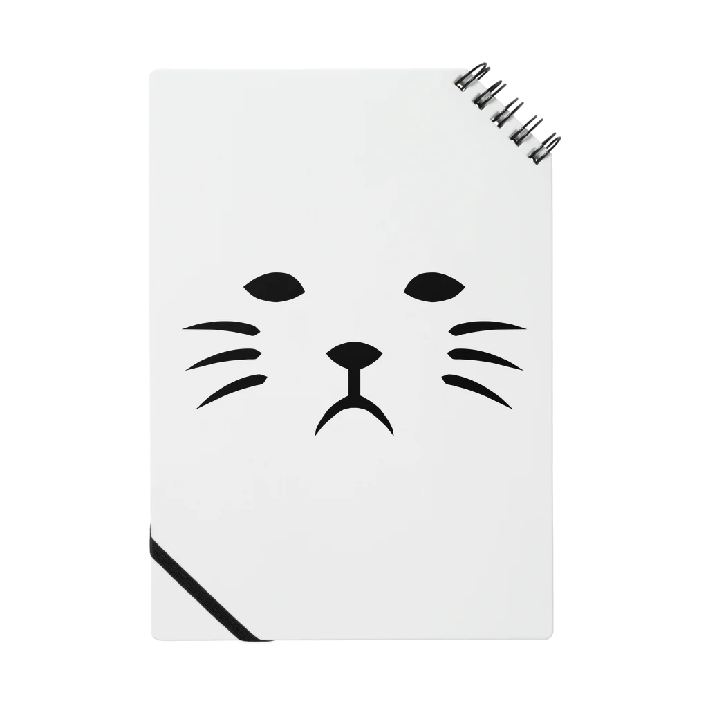 ichomaeの真顔のネコ ノート