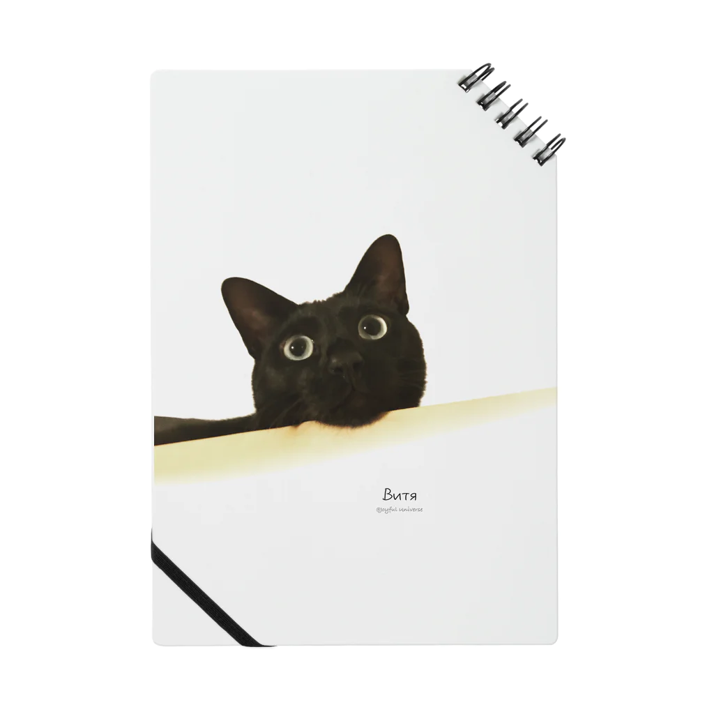 ねこと宇宙のまんまるお目目のびっちゃん Notebook