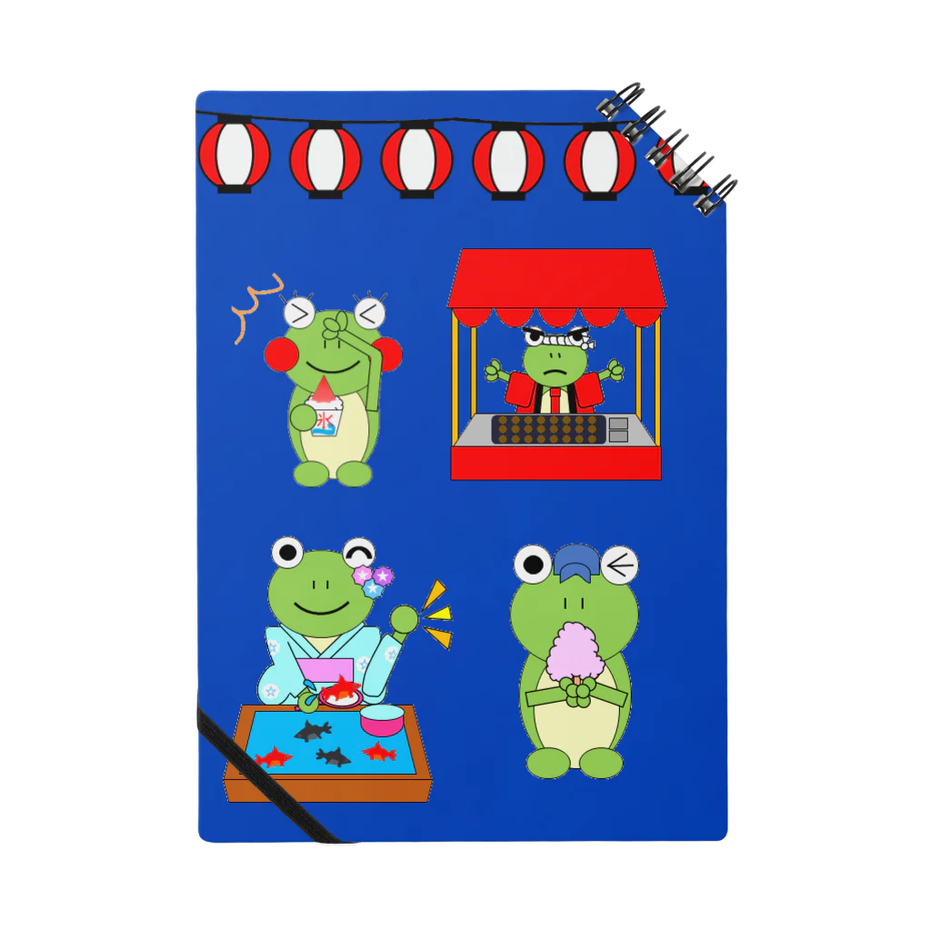 🐸かえるさんと仲間たち🐸の夏祭りのかえるさん達 Notebook