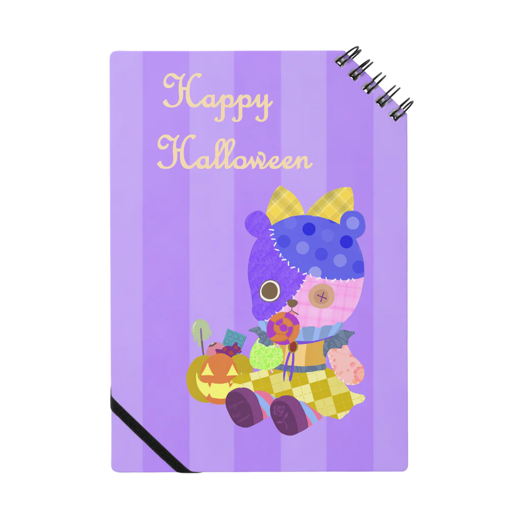 ぬこぬこペイントのkogumaちゃんハロウィンのすがた Notebook