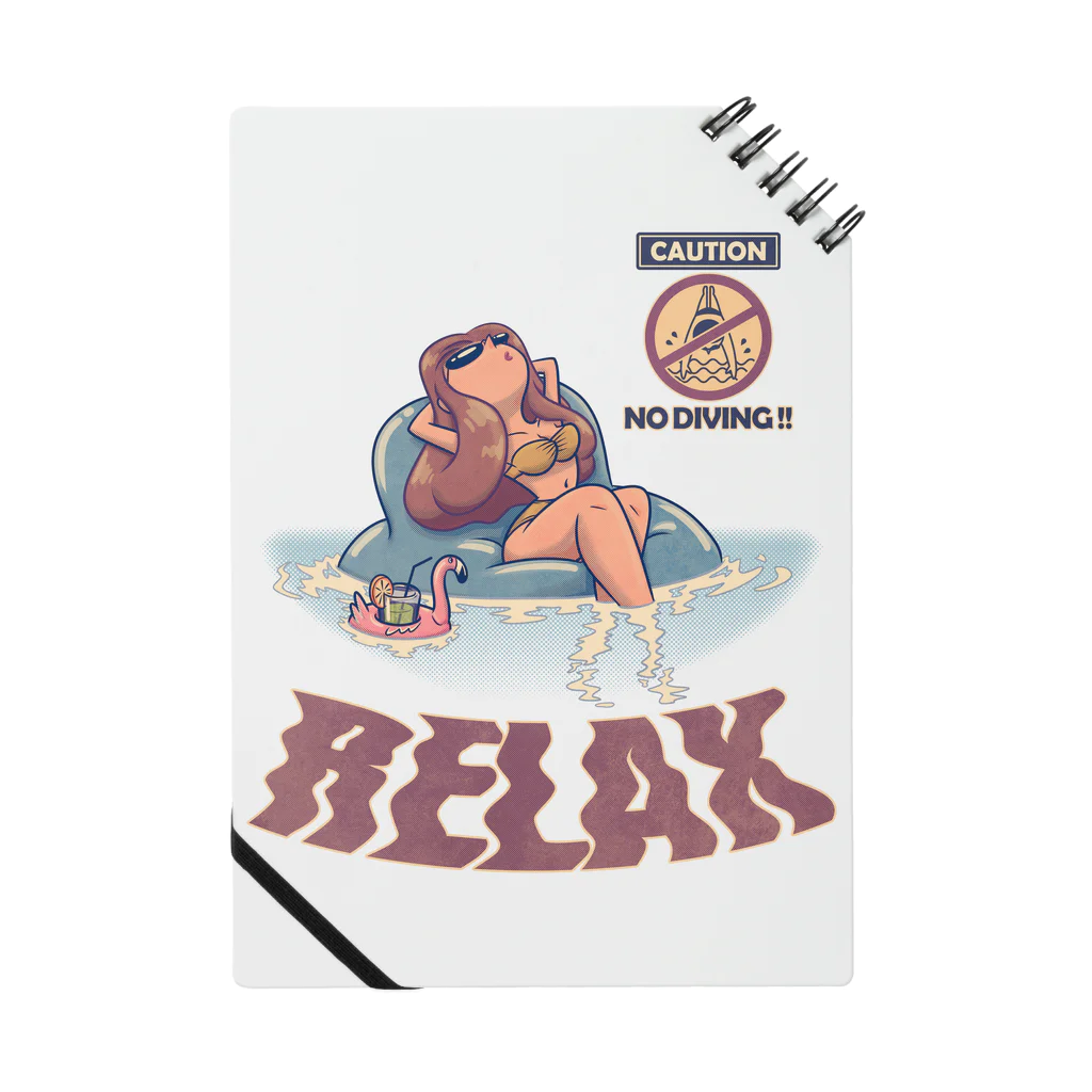 nidan-illustrationの"RELAX" Notebook