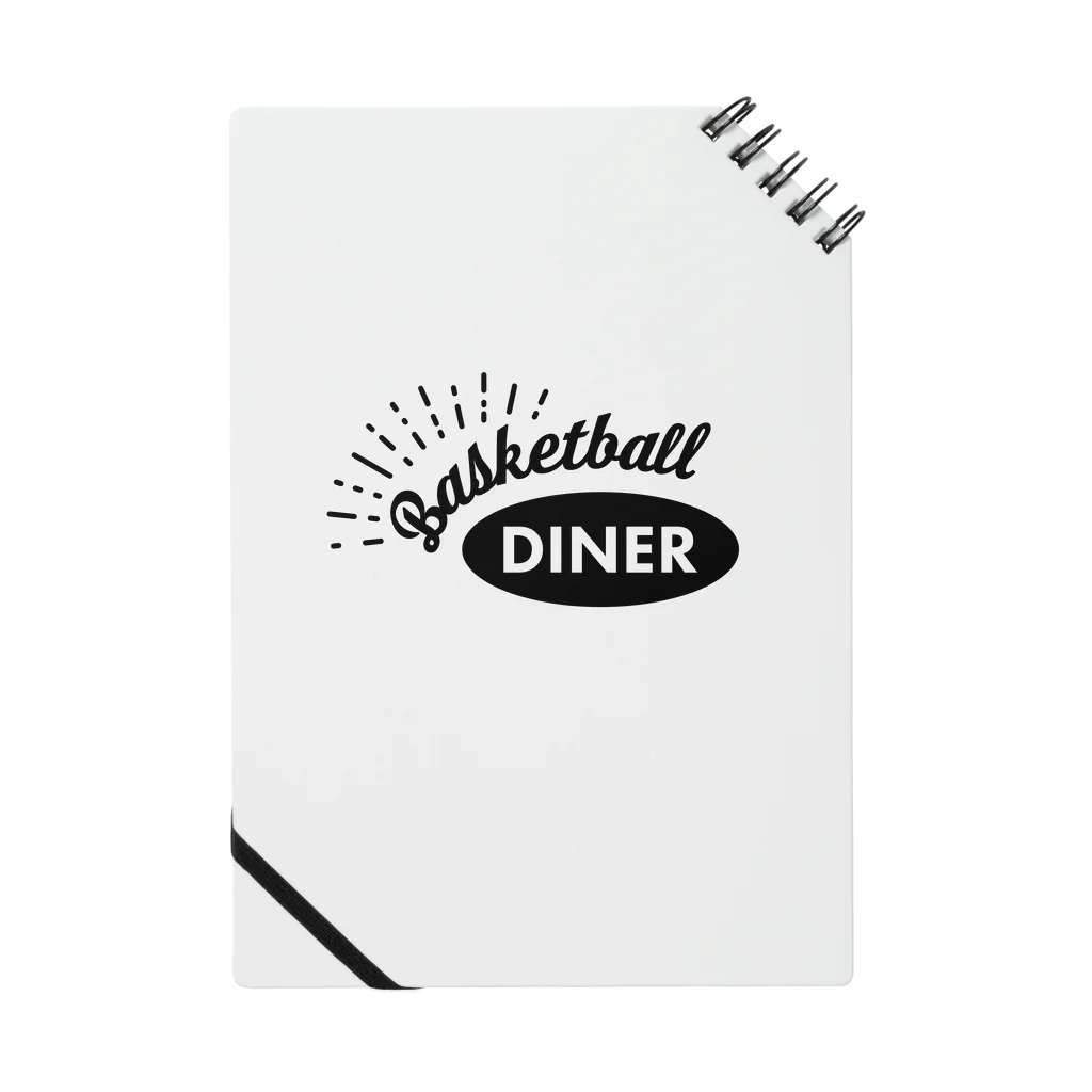 Basketball DinerのBasketball Diner ロゴ黒 Notebook