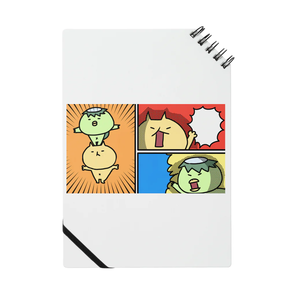 ねこねこむキャラクターショップのコミックなねこかっぱ Notebook