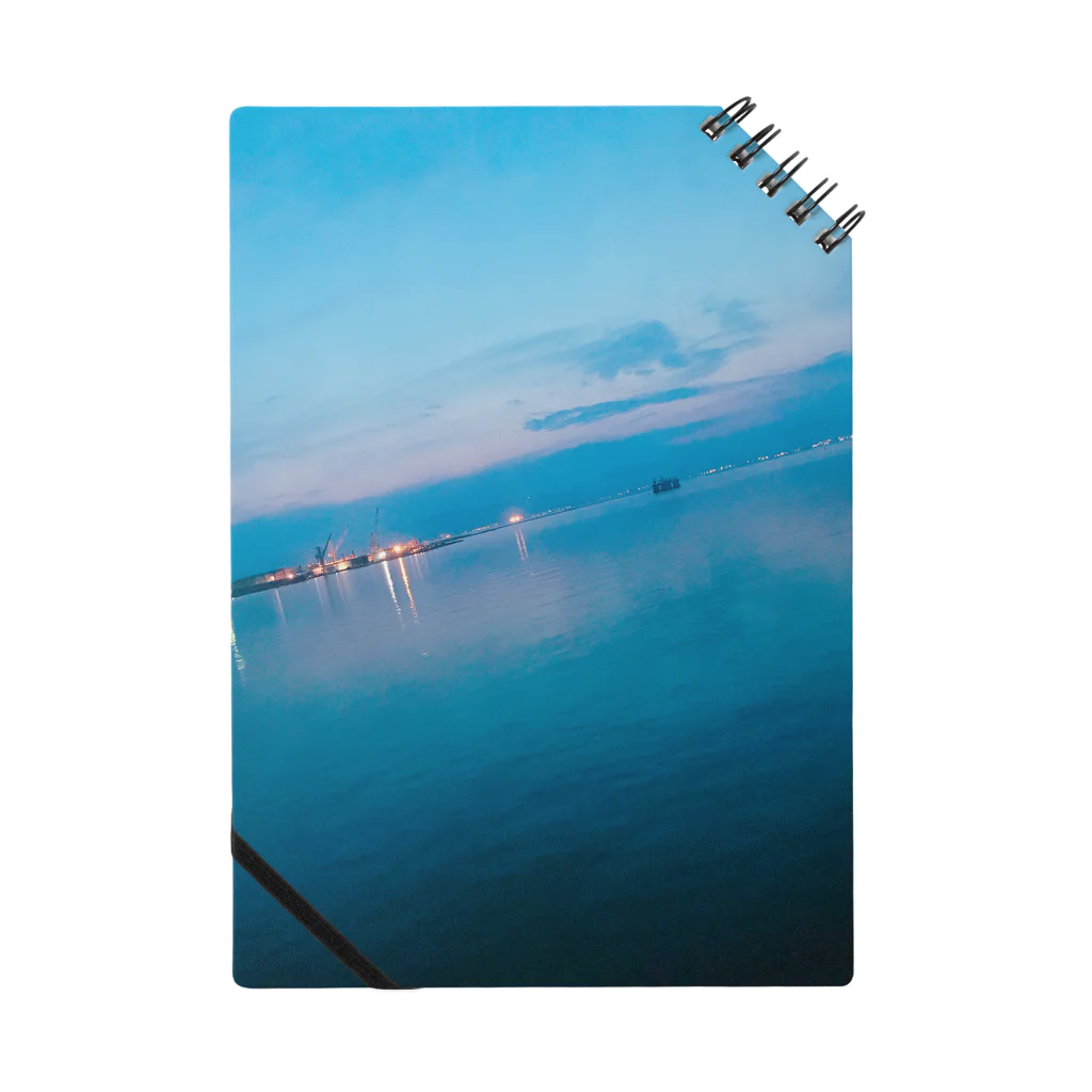 食べ物屋さん。の夕方の海 Notebook