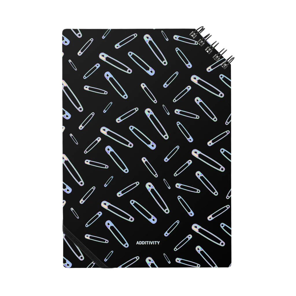 IENITY　/　MOON SIDEの【ADDITIVITY】 セーフティーピン #HOLO Black Notebook