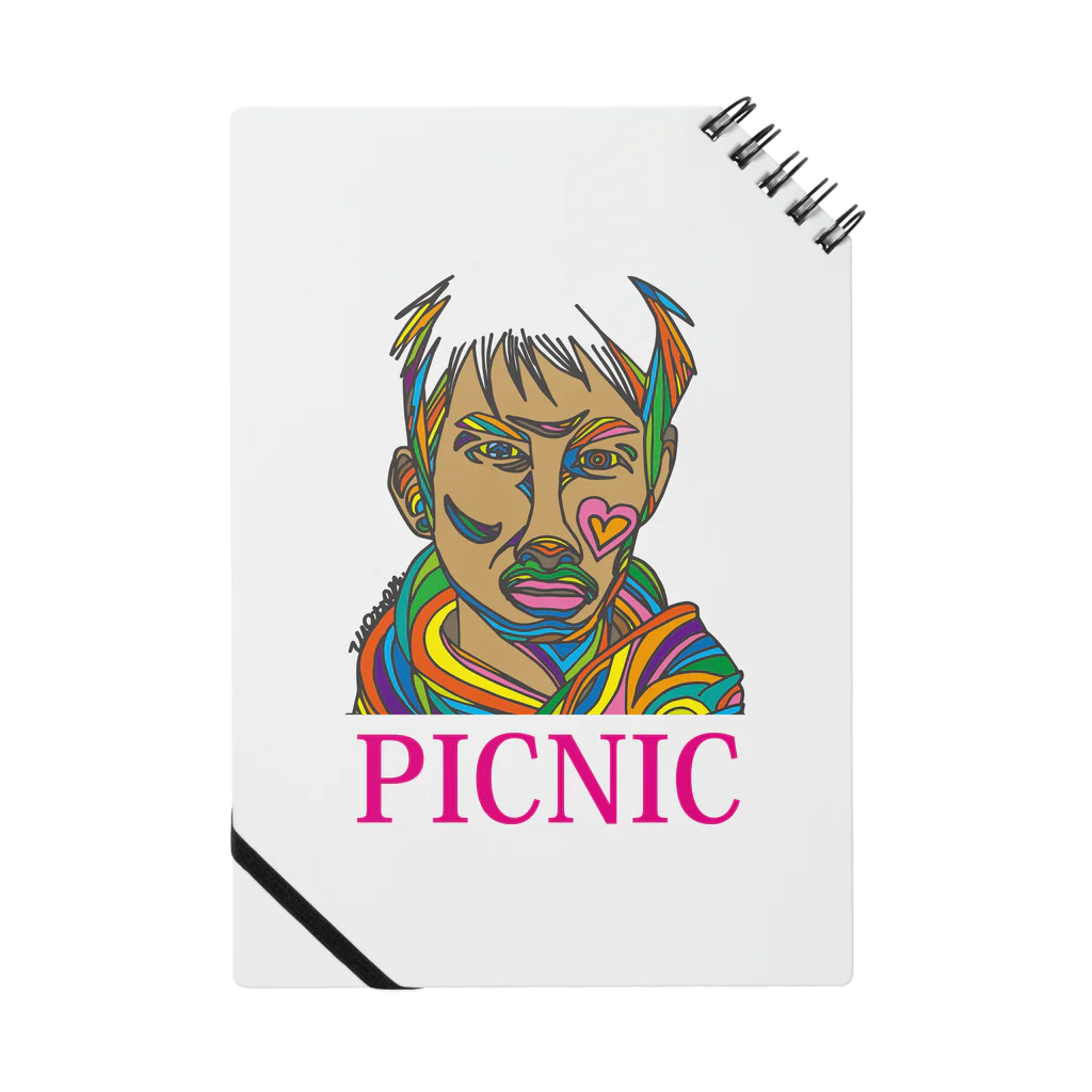 PICNICの濃い顔の男性 ノート