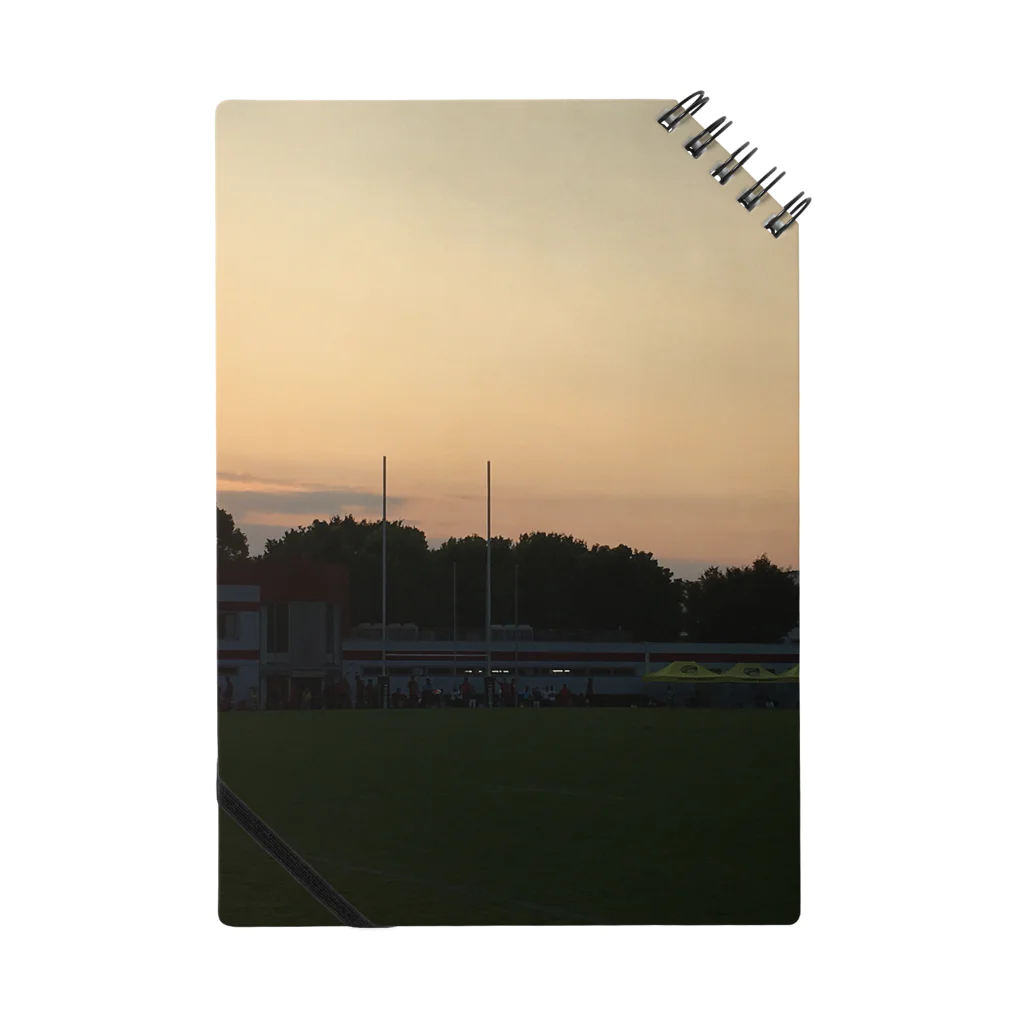 MSDのラグビー場の夕焼け Notebook