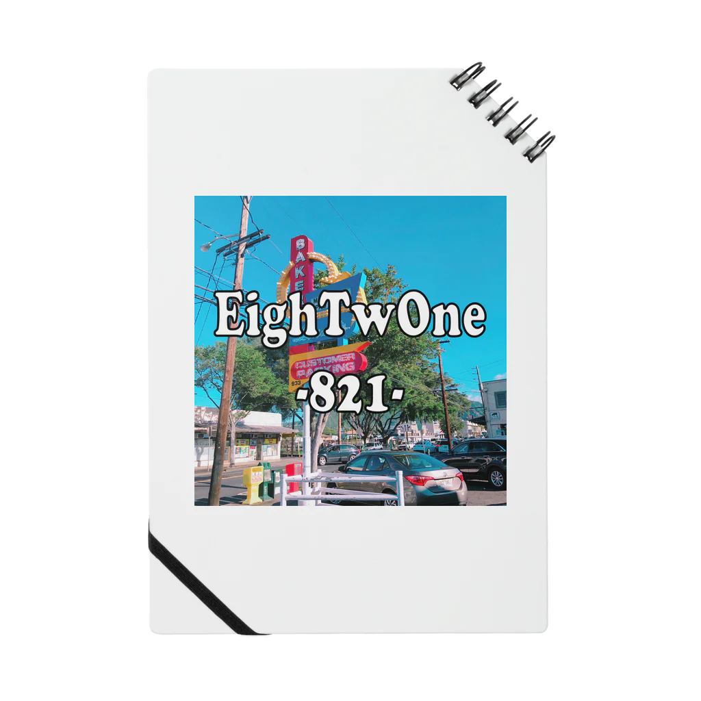 ストリートファッションはEighTwOne-821-(えいとぅーわん はちにーいち)のEighTwOne‐821-LOGO ノート