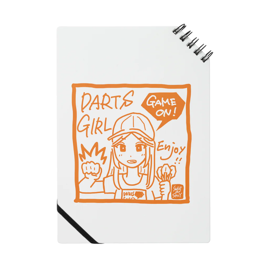 SWEET＆SPICY 【 すいすぱ 】ダーツのGAME ON!　【SPICY ORANGE】 Notebook