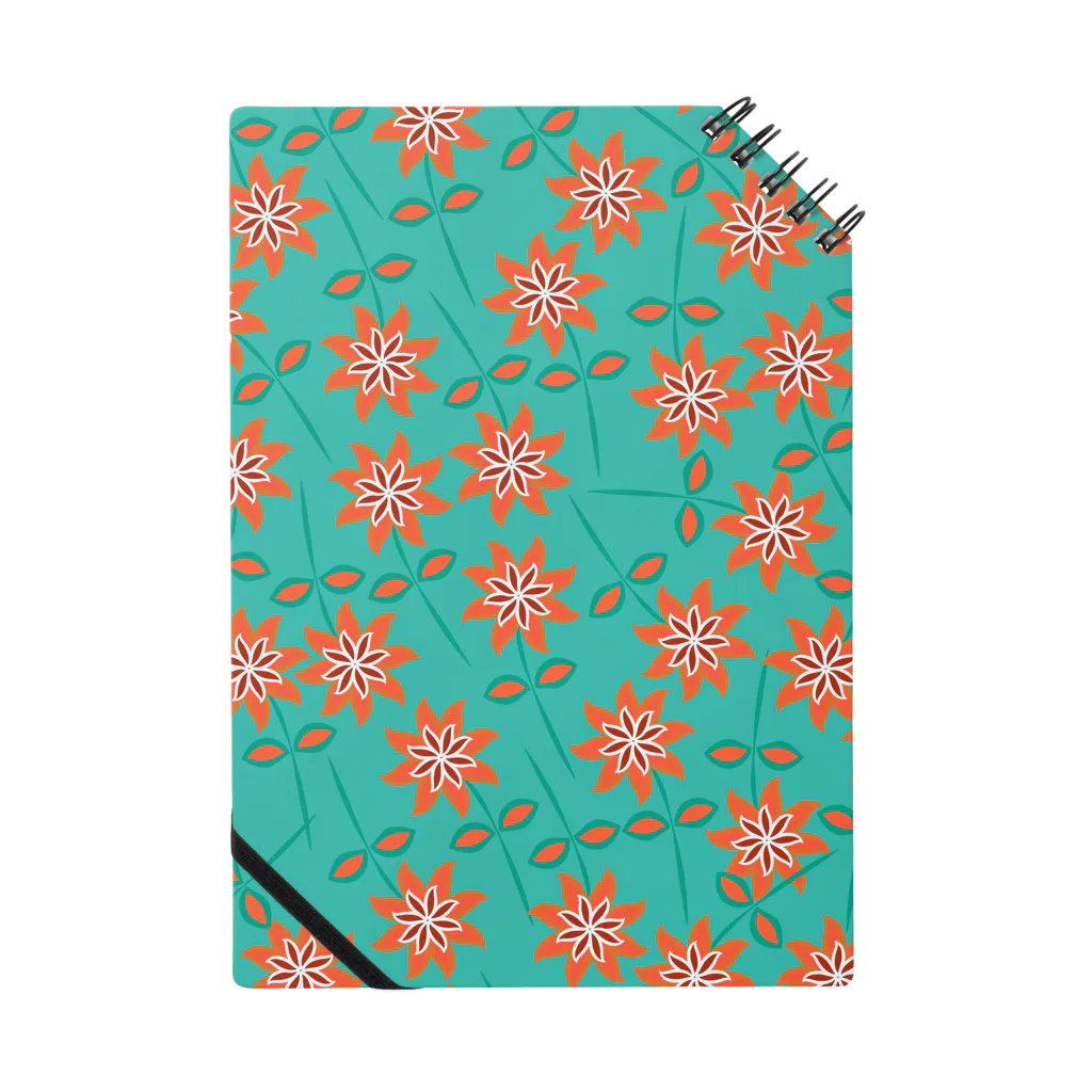 anesse気まぐれshopのflowerpattern Notebook