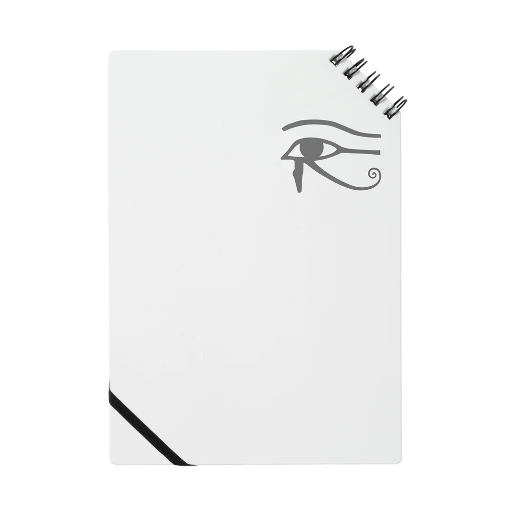puikkoのエジプト　ウジャトの目（ワンポイント　グレー） Notebook