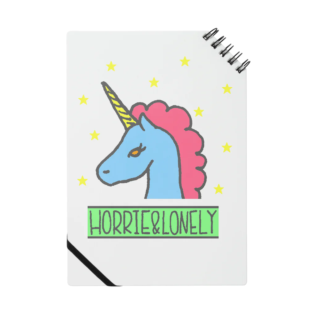 MY LONELY SPACEのSweet Dream Unicorn (Blue) Notebook