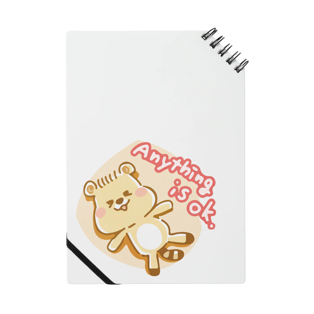 きゃらくたん@LINEスタンプ発売中のたんポコ「Anything is ok」 Notebook