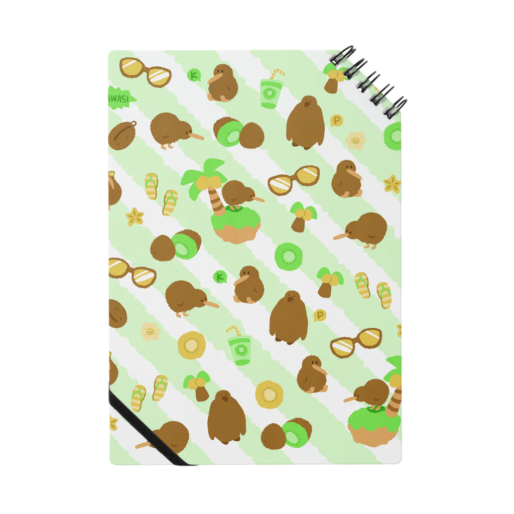 たたたのサマー🥝キーウィ🥝グリーン Notebook