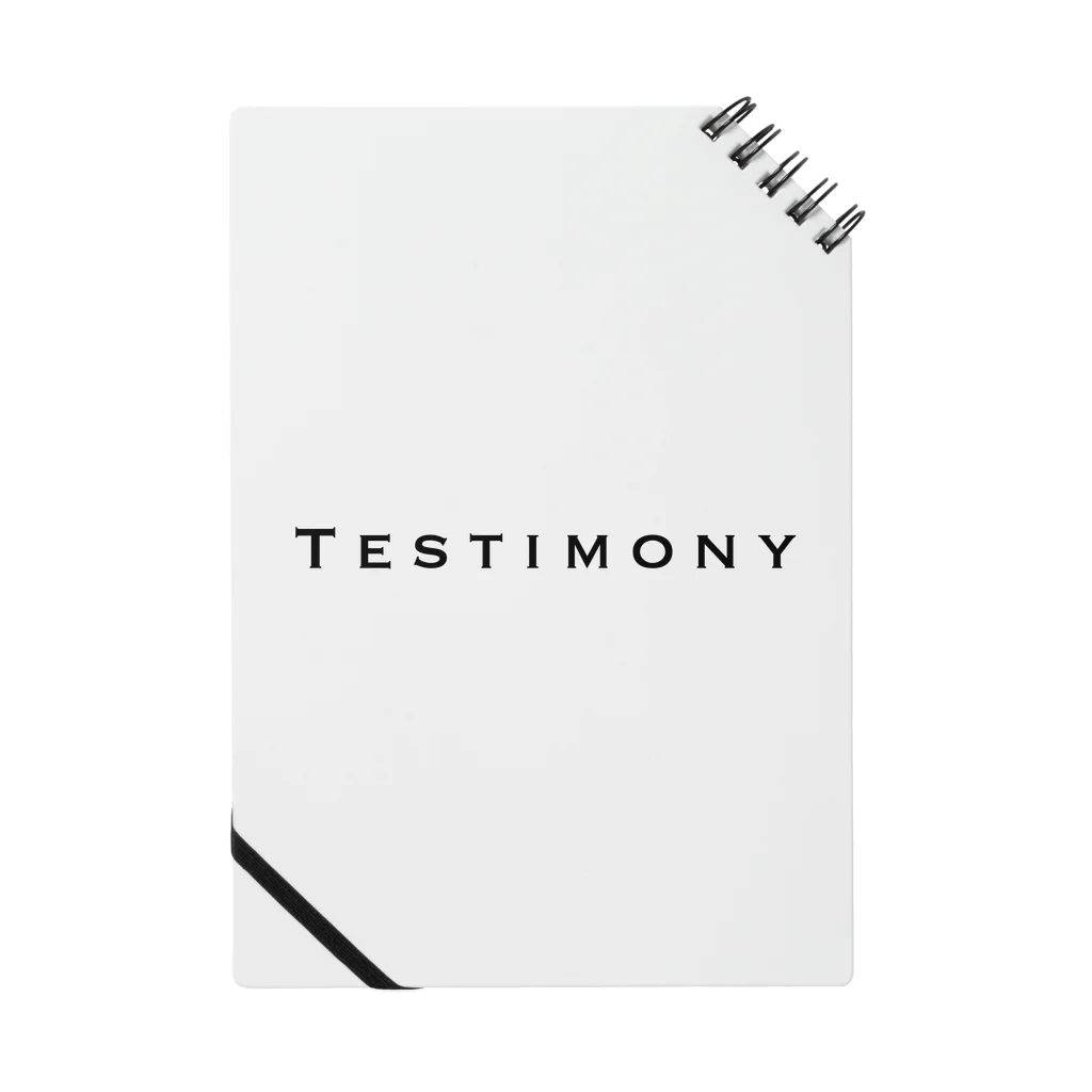TESTIMONYのTESTIMONY ロゴ（color：Black ノート