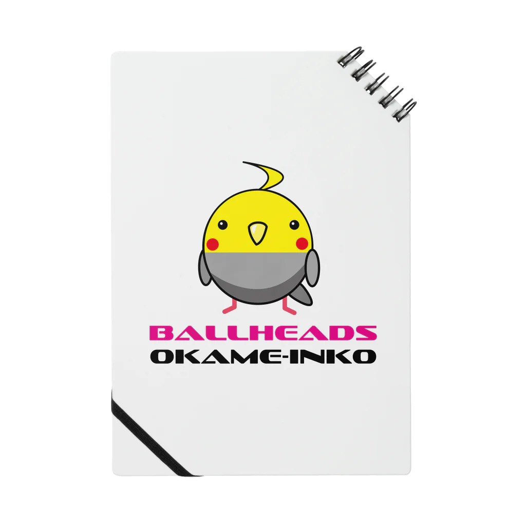 ゴロニャーのダサT屋さんのオカメインコ from BallHeads ノート