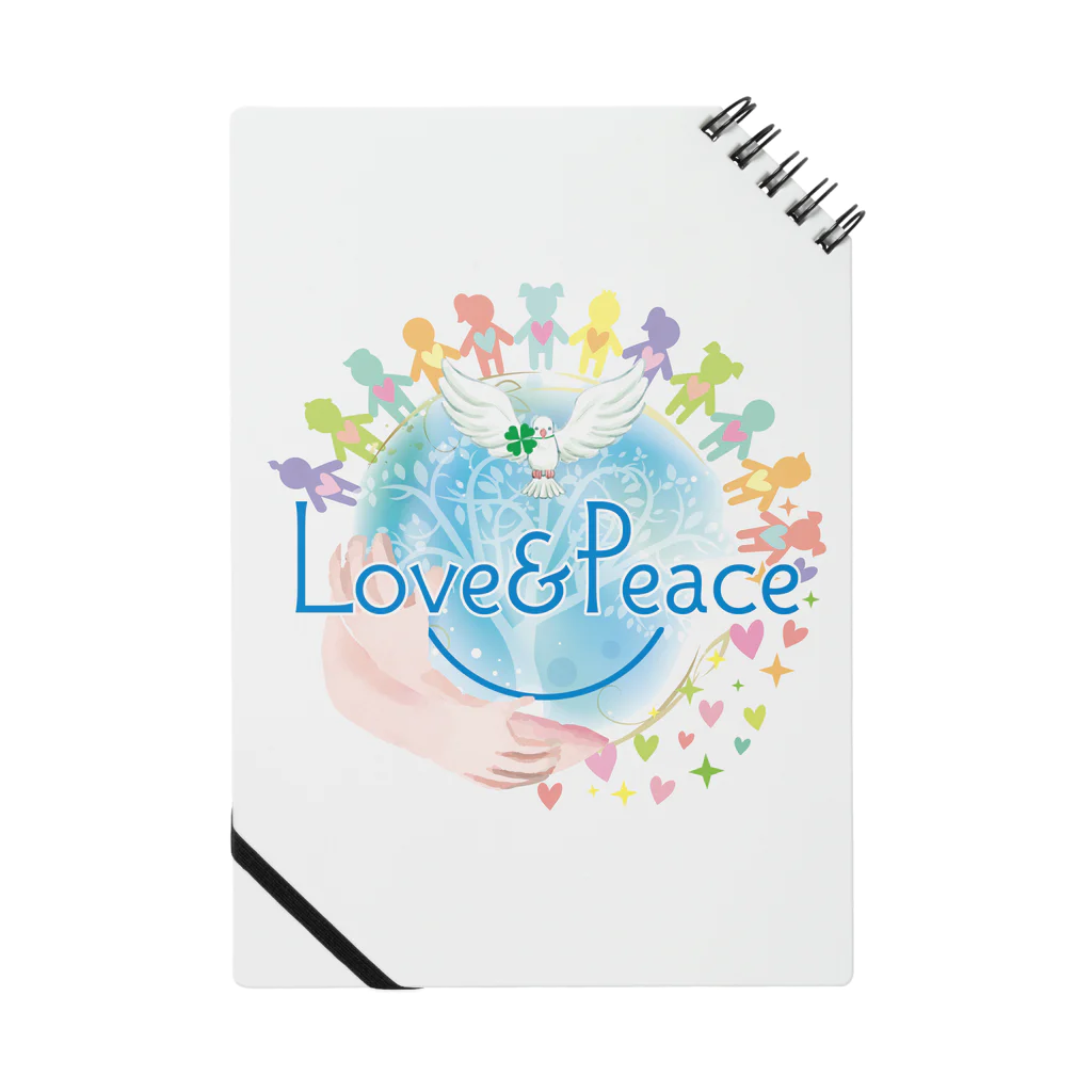 Love＆PeaceのLove＆Peaceキッズ用ロゴ ノート