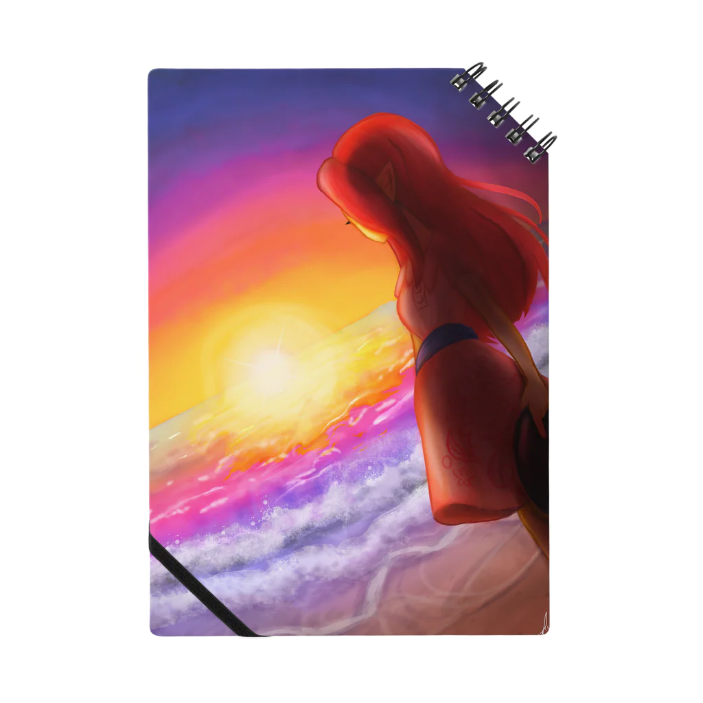 さくらびとの海と女性 Notebook