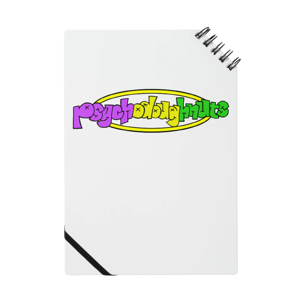 psychodoughnutsの【psychodoughnuts】ロゴ Notebook