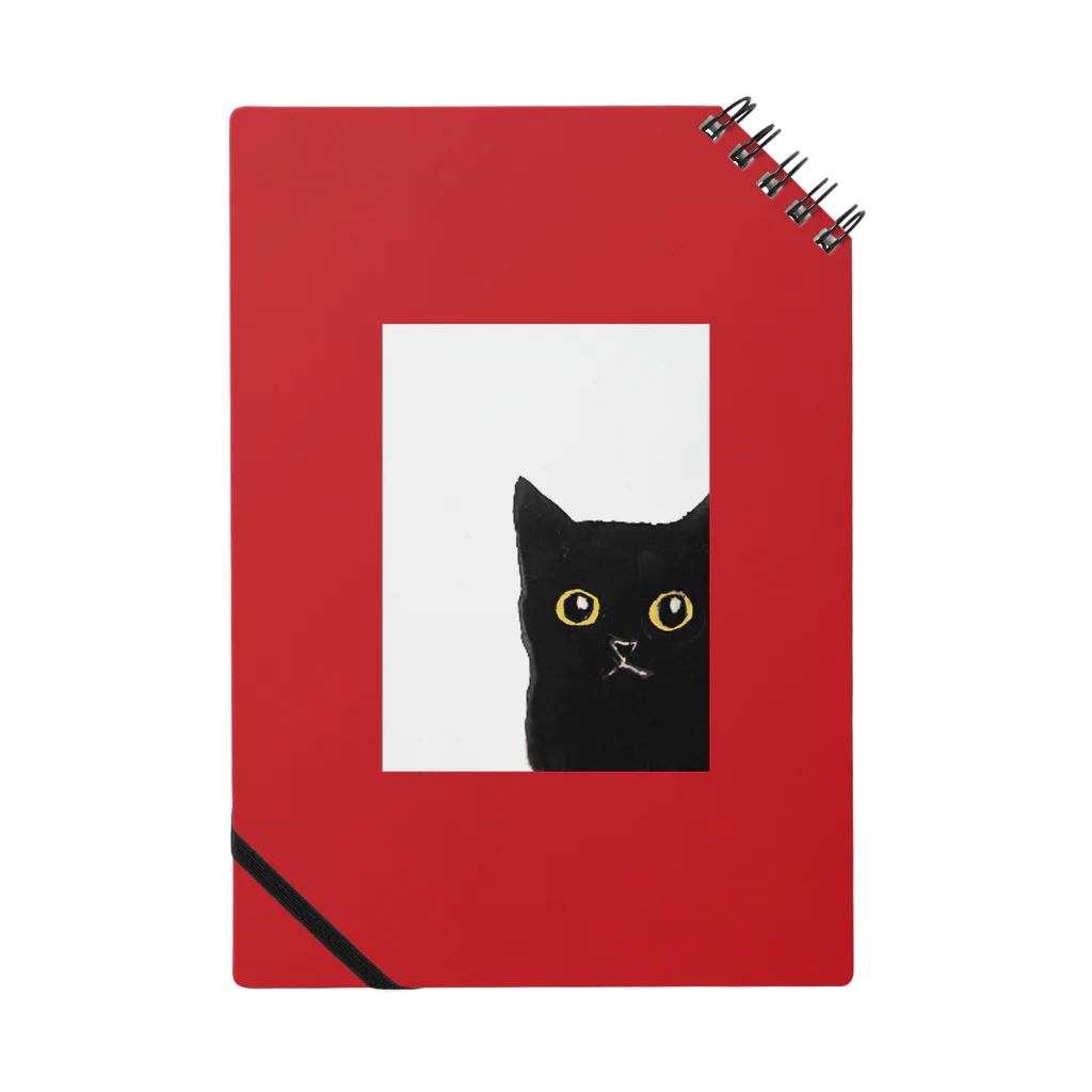 WAMI ARTの赤い窓と黒猫 Notebook