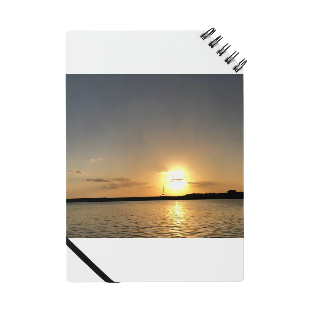ゆんたく屋の沖縄の夕陽 Notebook