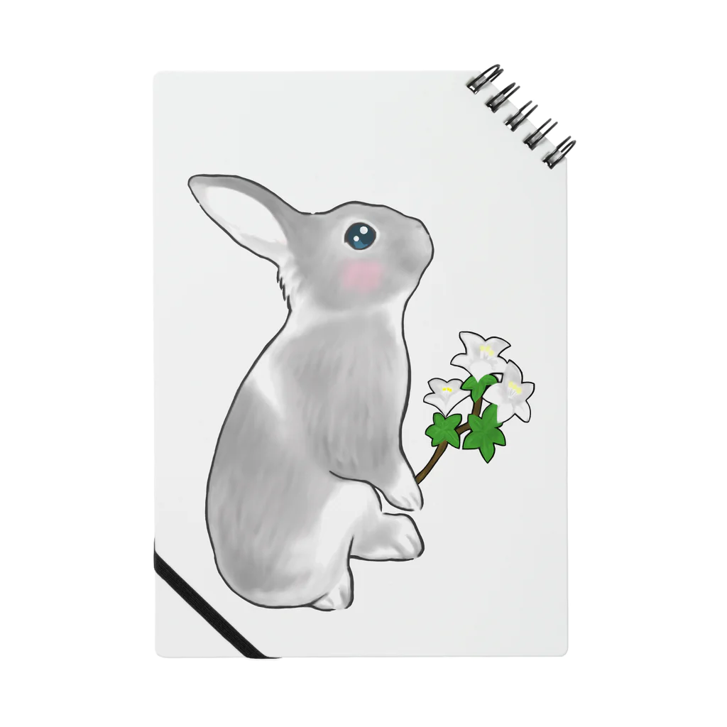 Mock’n Rollのうさぎのモックその3 純白の花を君に Notebook