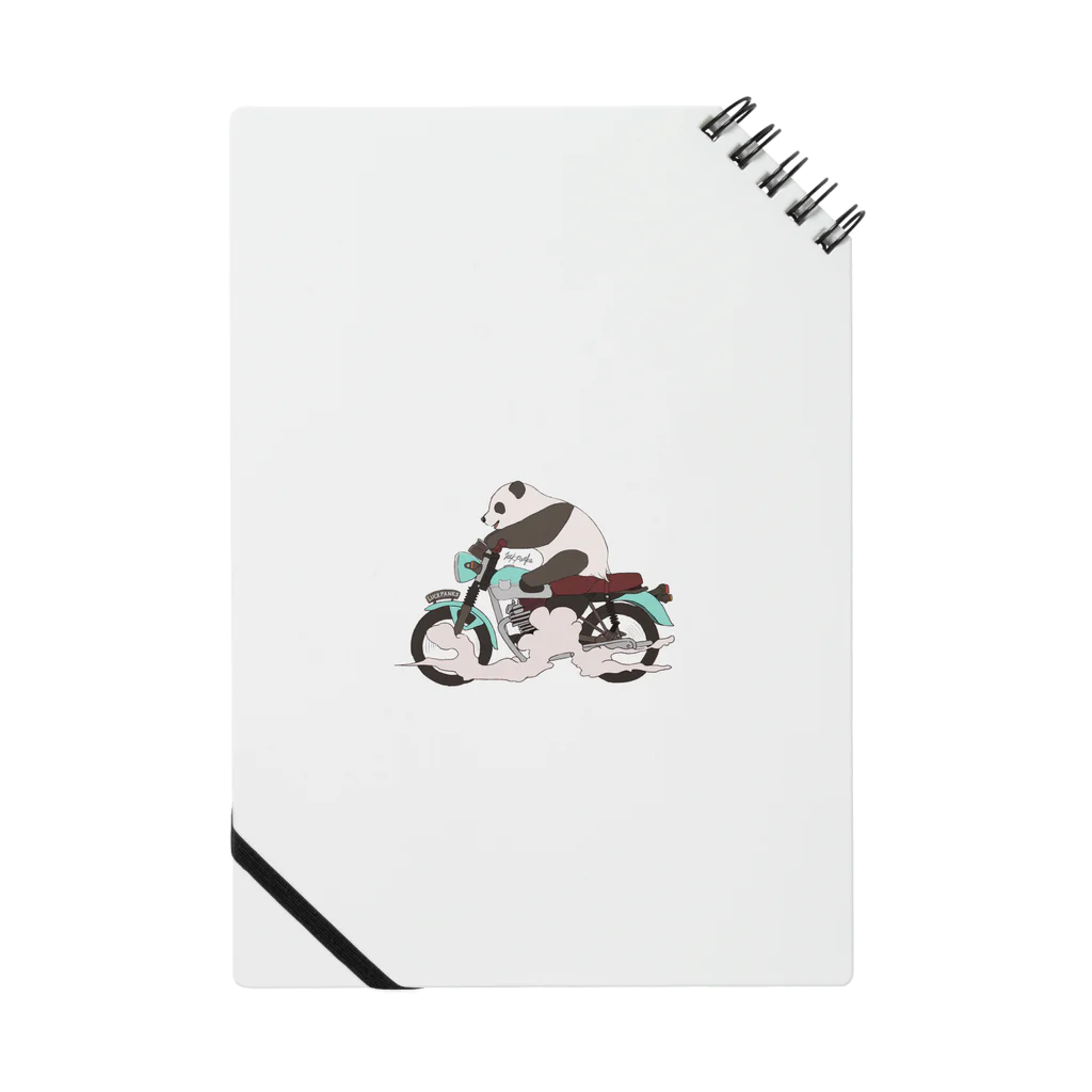 ラックパンクスのバイク乗りのパンダ Notebook