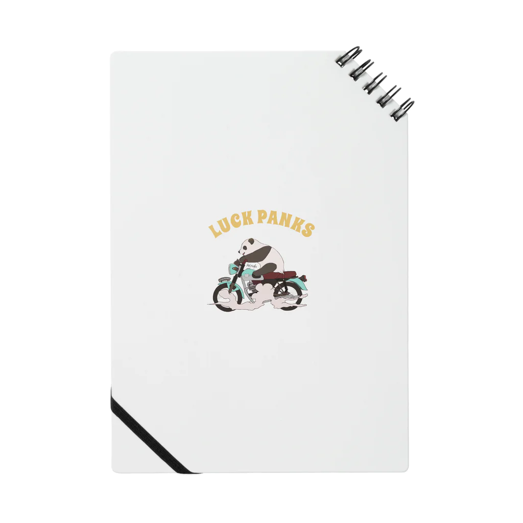 ラックパンクスのバイク乗りのパンダ Notebook