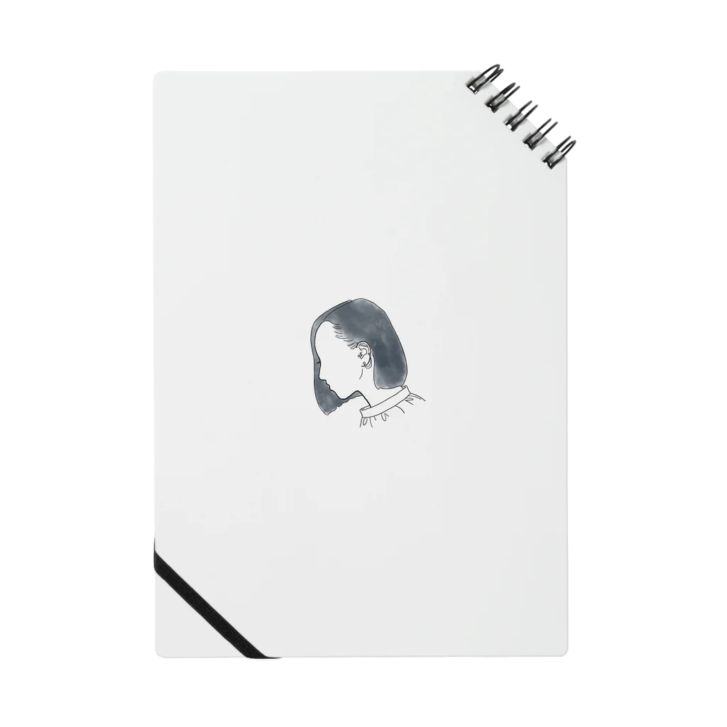 刺繍雑貨 水緒  @SUZURIのピアスの女の子(ボブ) Notebook