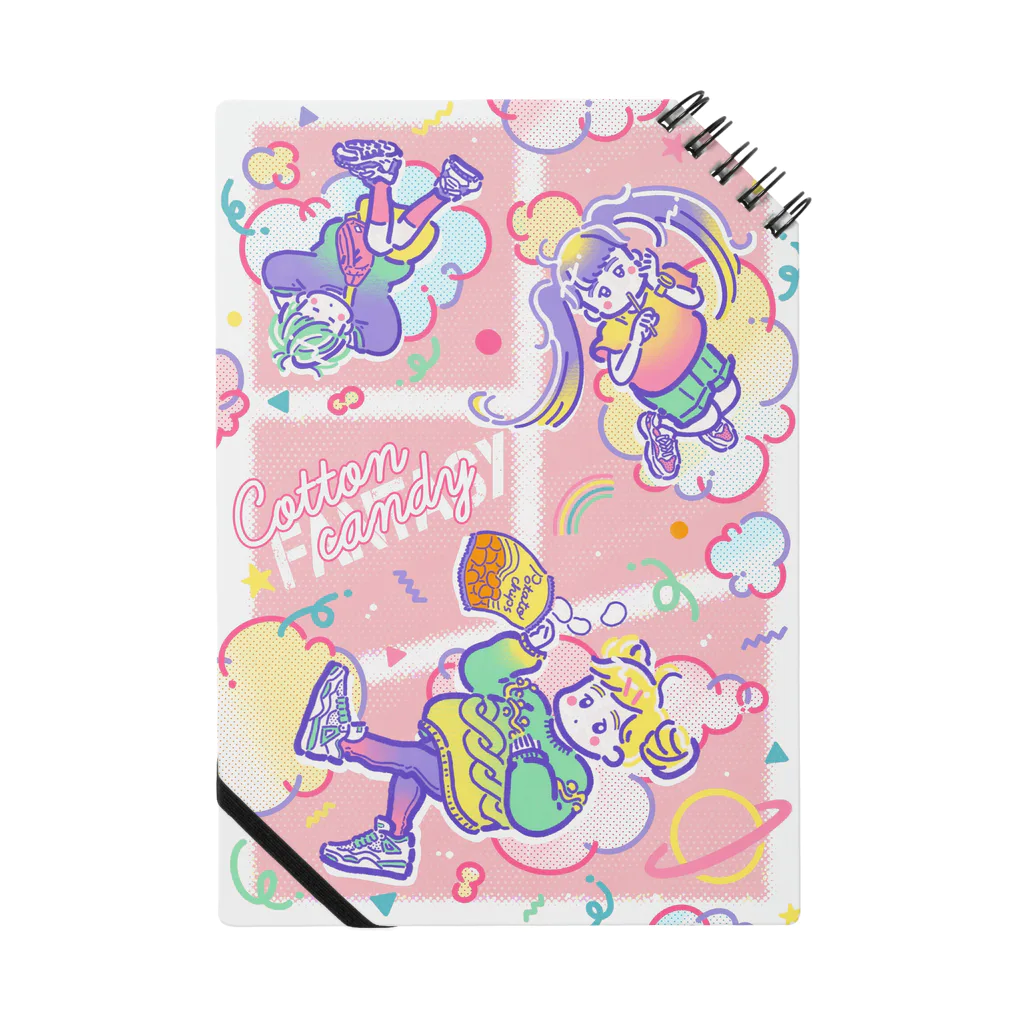 田舎のりんごshopのCotton candyちゃん Notebook