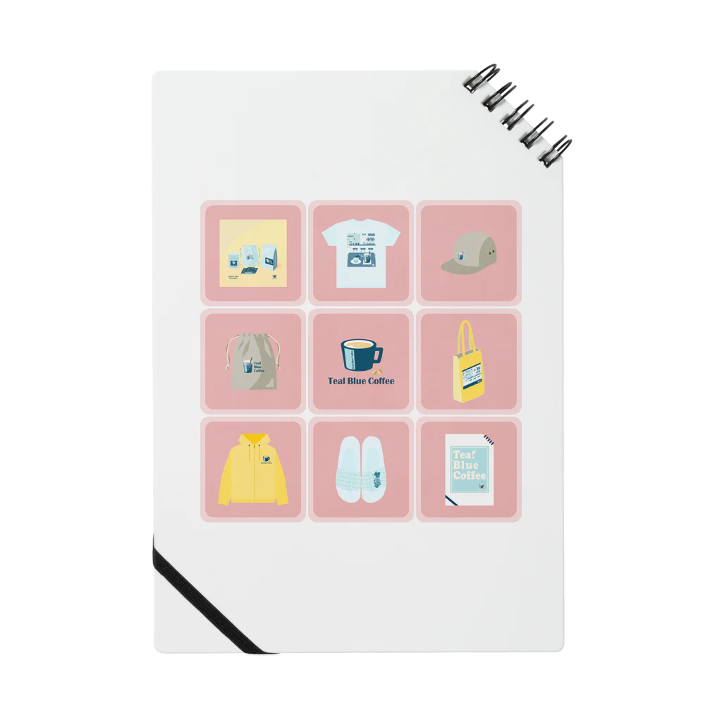 Teal Blue CoffeeのTealBlueItems _Cube PINK Ver. Notebook