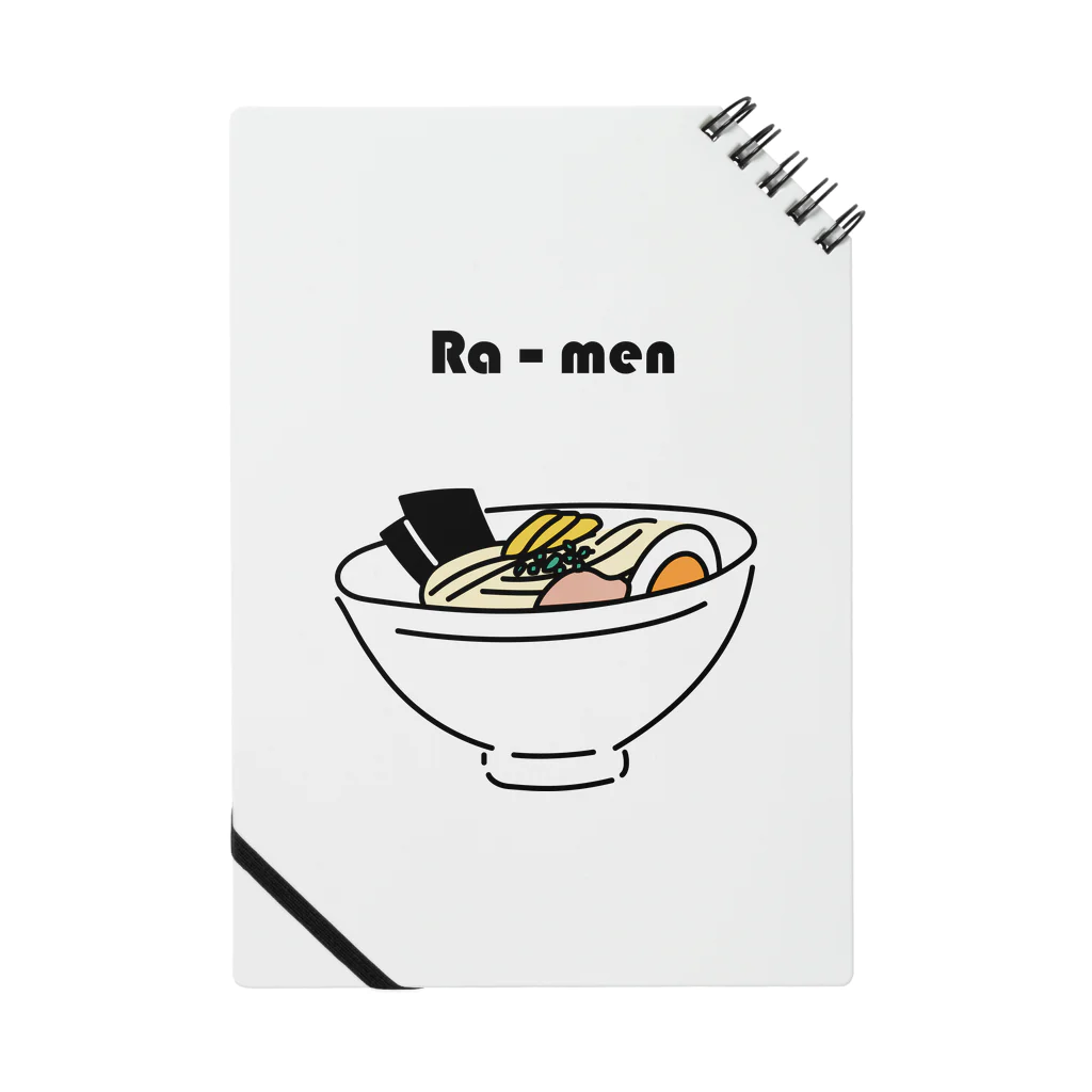 /logo.pngのラーメン 好き。麺の色付き ノート