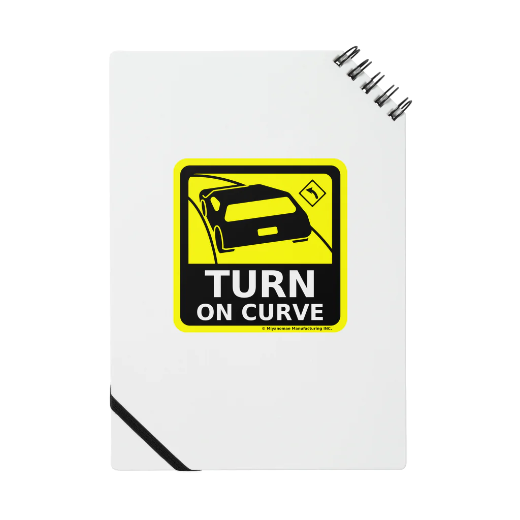 Miyanomae ManufacturingのTURN ON CURVE ノート