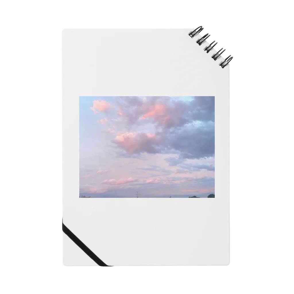 Sylphの部屋のふわふわピンクな夕空 Notebook