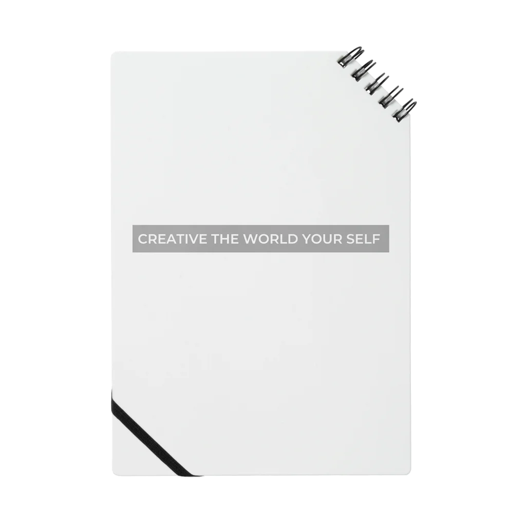 sappori BLOGのcreative the world your self(グレー) Notebook