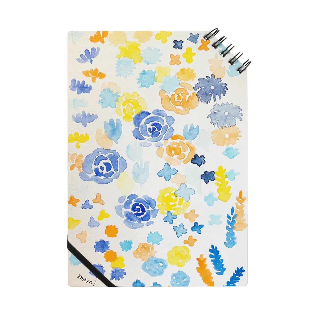 SHOP 琥珀糖のまみの水彩画『花と遊ぶ』 Notebook