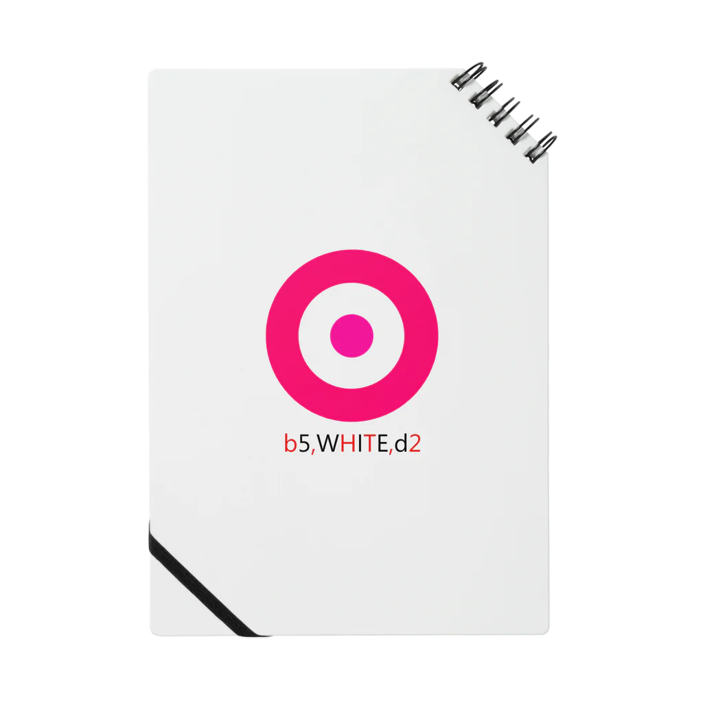 CORONET70のサークルa・ショッキングピンク・白・ショッキングピンク2 Notebook