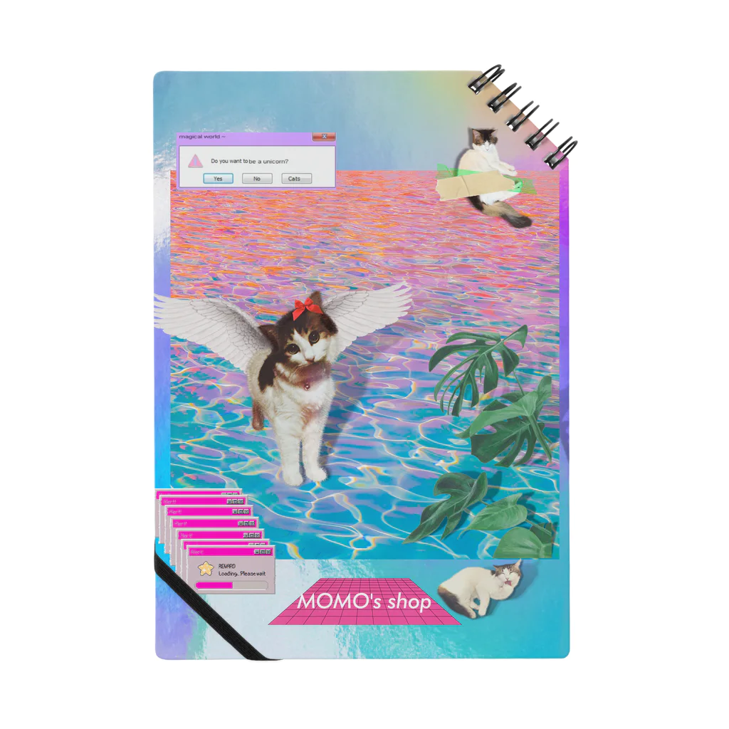 𝙈𝙊𝙈𝙊'𝙨 𝙎𝙝𝙤𝙥のvintage vaporwave Notebook