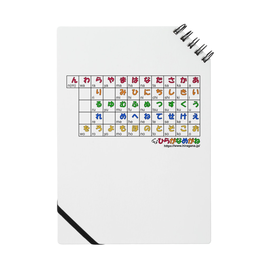 ひらがなめがね あいうえお ひらがなめがね Hiranohirahira のノート通販 Suzuri スズリ