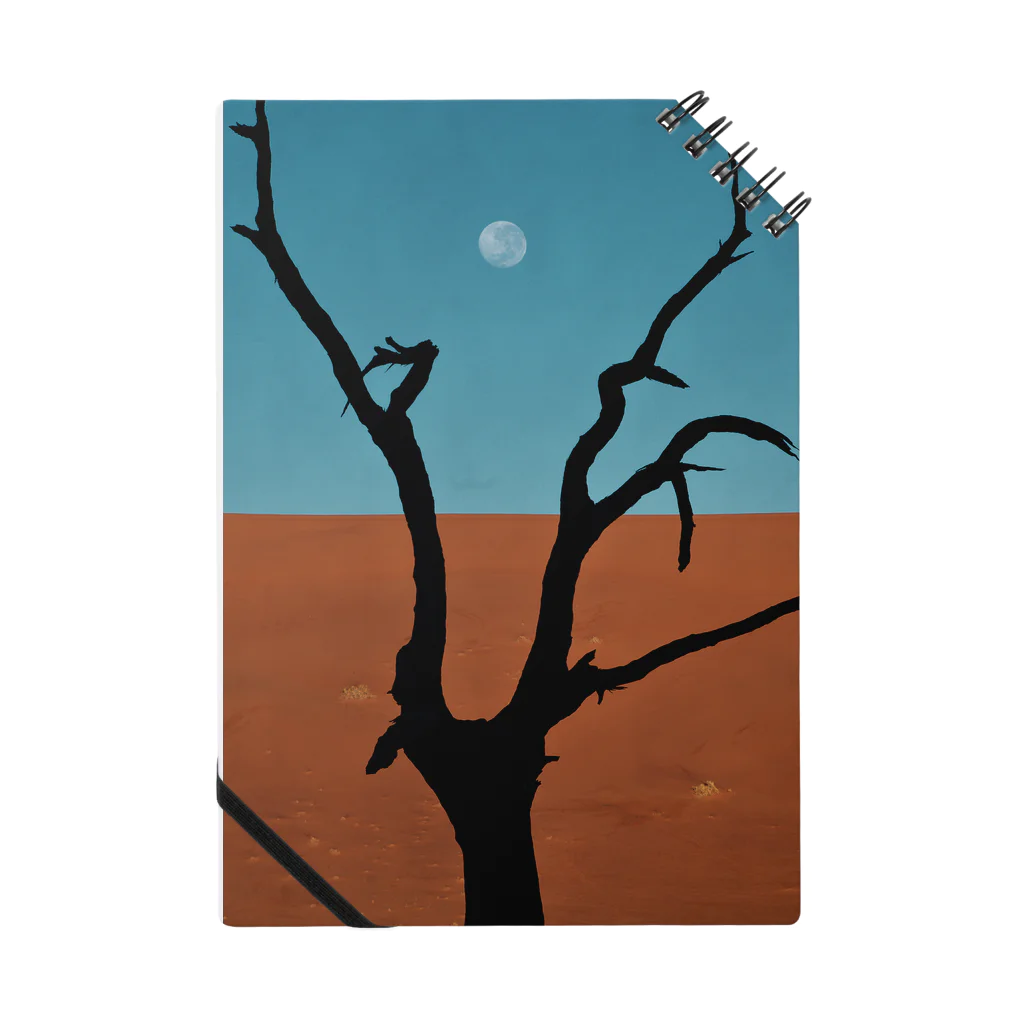 そろ日和別館（世界の風景グッズ）のナミブ砂漠のデッドフレイ Notebook