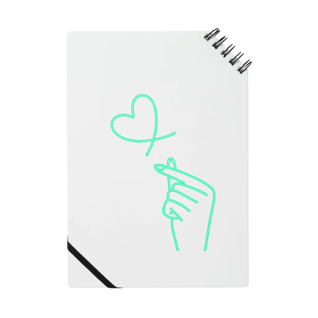 らくがきクオリティのmint green lover Notebook