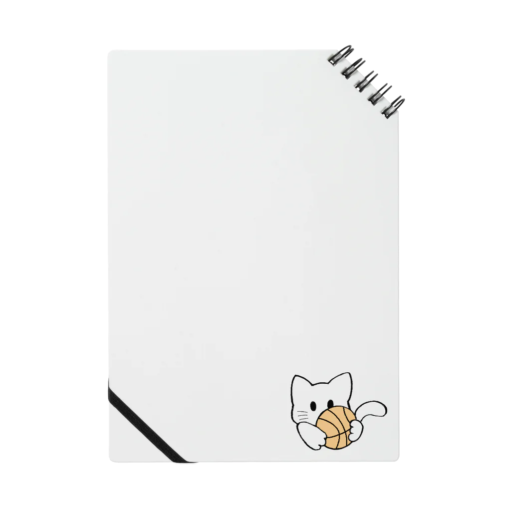 グリヴェール森の雑貨のねこ【白】 Notebook